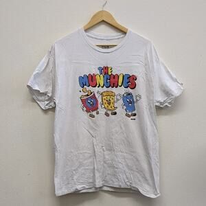 ALAB munchies White‎ Short Sleeve cotton Graphic Tee size Large
